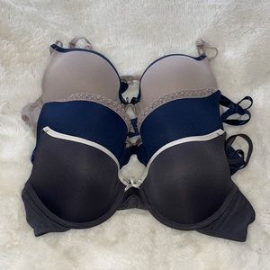 3 Pack! Maidenform Padded Bras